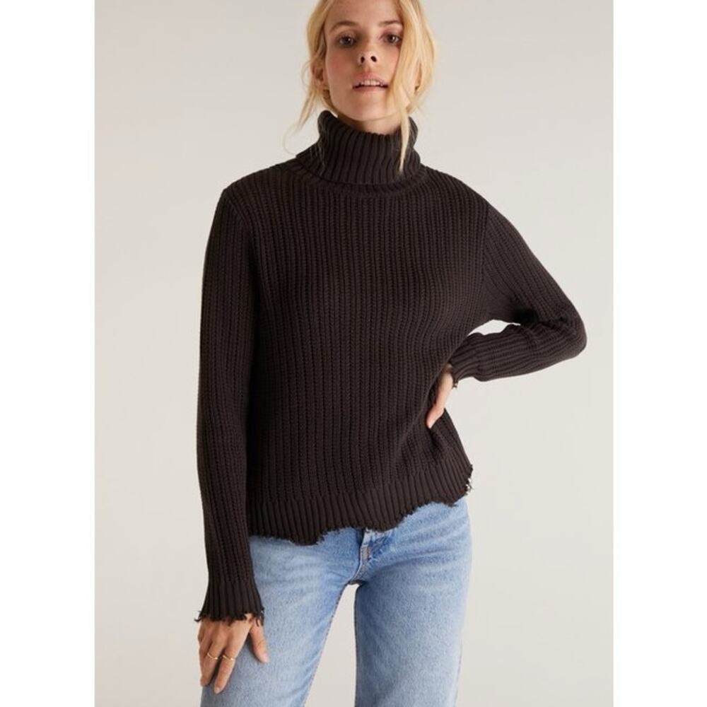 Z SUPPLY CHELSEA TURTLENECK SWEATER large